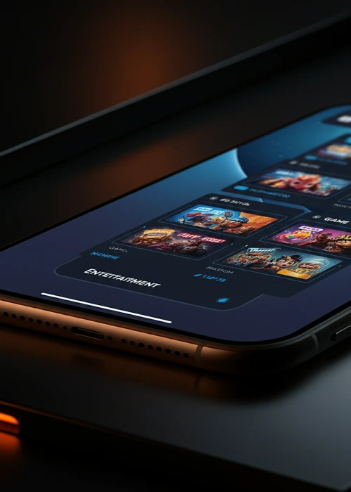 Interface of Seven Casino showcasing diverse slot games, live dealer lobby, and a welcome bonus banner.